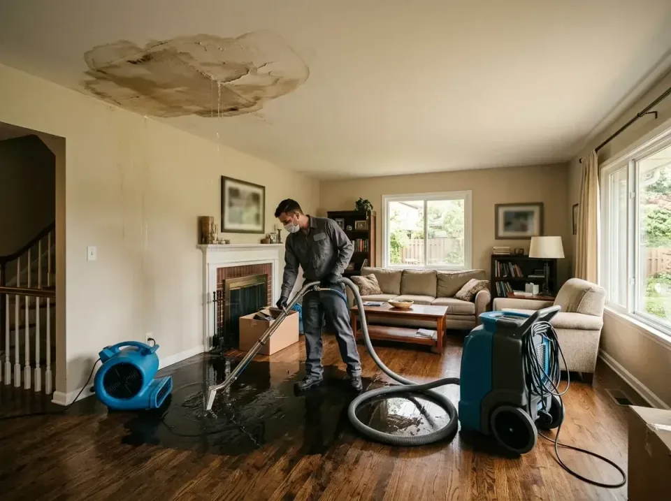 attic-pipe-burst-ceiling-drip-008 — frequently asked questions, Water Damage Restoration & Carpet Care in Falmouth, KY